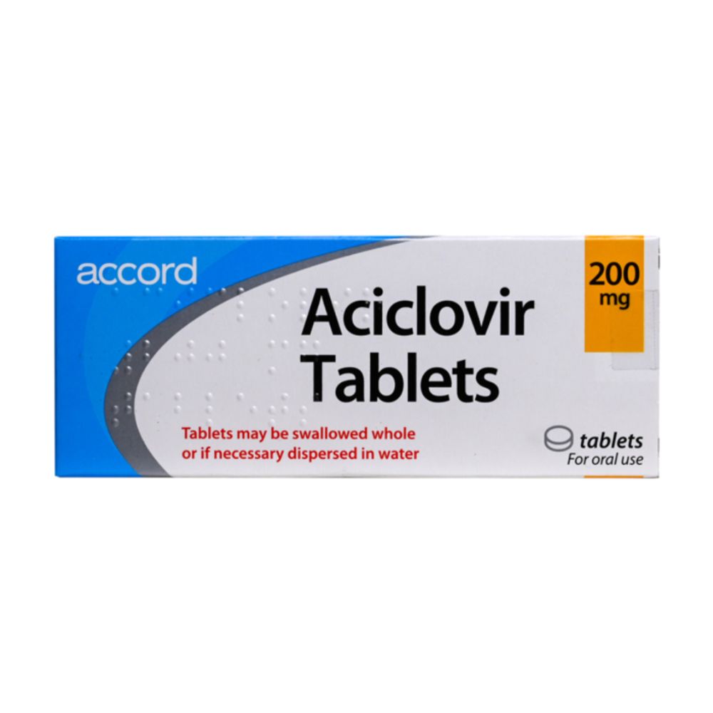 Aciclovir 200mg Tablets for Cold Sores - I-Prescribe
